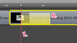 Yellow callout screenflow